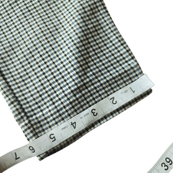 GAP NWT Signature Mini Houndstooth Blue Black Skinny Ankle Pants Women's 4 P - Picture 12 of 12